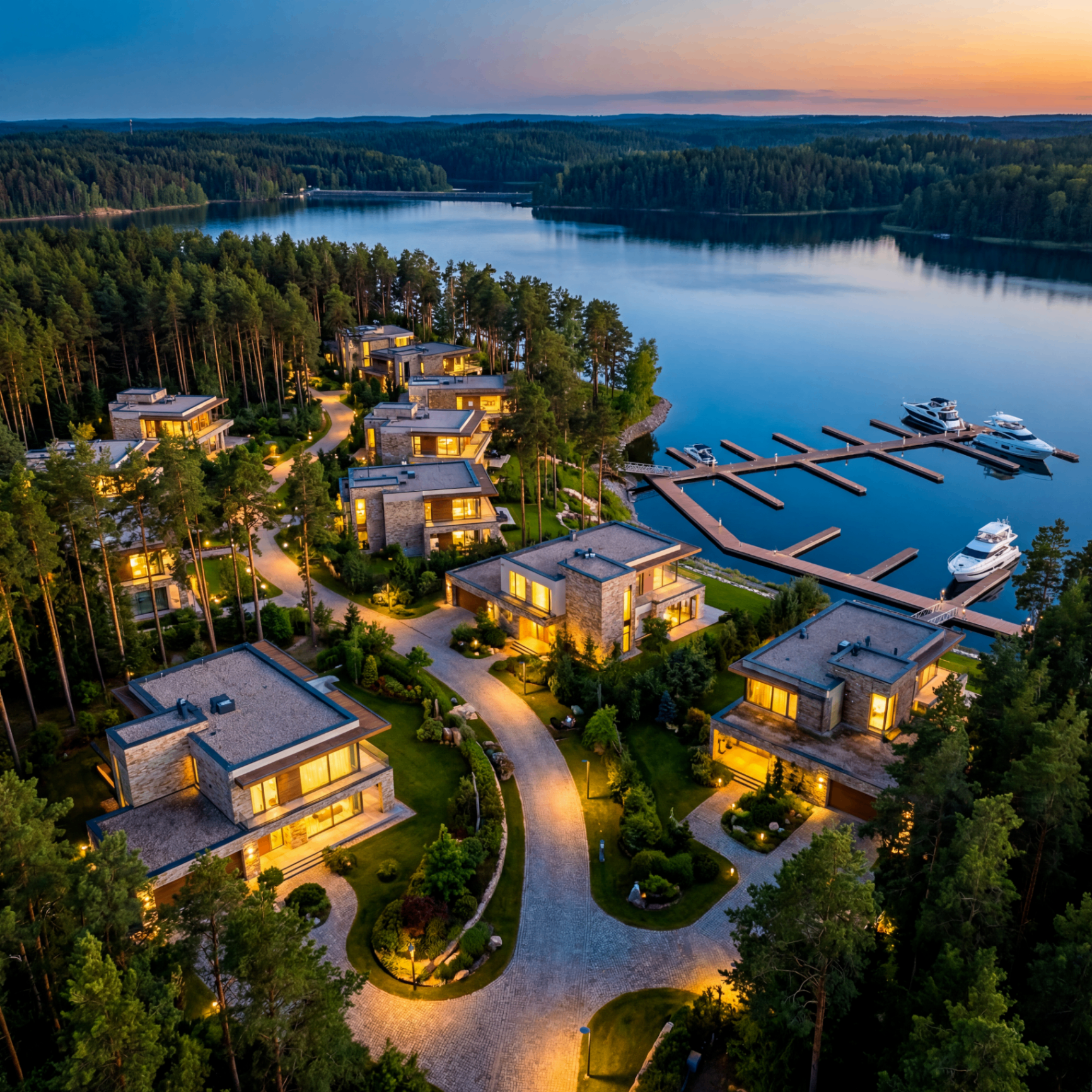 Поселок с высоты